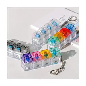 매장정품 GOOSPERY (4color)LED 파스텔 키캡 키보드 키링 3구 4구 열쇠고리