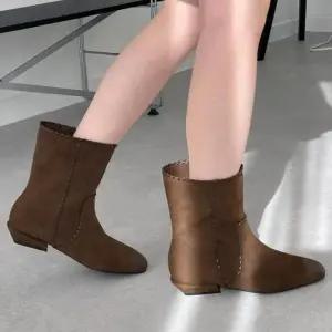 [옷자락]여자 데일리 스웨이드 합성가죽 발목 앵클부츠
