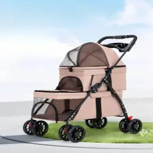 접이식 개모차 2단 유모차 반려견 폴딩 캐리어 강아지 프라이빗 경량 분리형 더블 카트