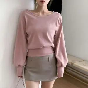 [옷자락]여자 데일리 여리핏 오프숄더 니트 맨투맨