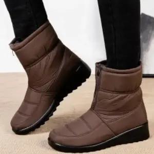 [옷자락]여성 방수 집업 미끄럼 방지 털내장 부츠