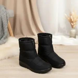[옷자락]여성 방수 집업 부츠 미끄럼 방지 털 안감
