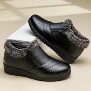 [옷자락]여성 겨울 필수 아이템 따뜻한 털 안감 방한 슬리퍼