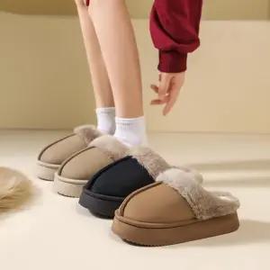 [옷자락]여자 포근 데일리 홈 오피스 털 슬리퍼