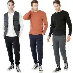 [굿스맨]남성 캠브릿지 기모안감 슬림조거 카고 건빵 트레이닝팬츠 3컬러 2026