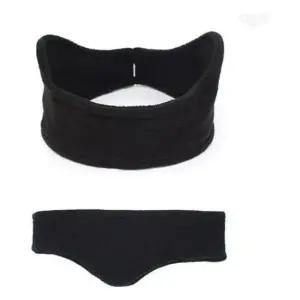 따뜻한모자 밴드형 귀마개 블랙 넥워머 겨울모자 방한모자