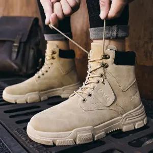 데일리 남자 레이스업 워커 사막화 남성 신발 남자워커 남성워커 CSi6+4nPs