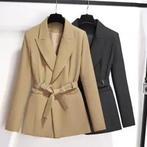 여친 재킷 봄가을 정장 코트 상의 스트링 ST3