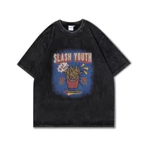 [아이에스이랩]빅사이즈 빈티지 워싱 오버핏 반팔티 I2TS085