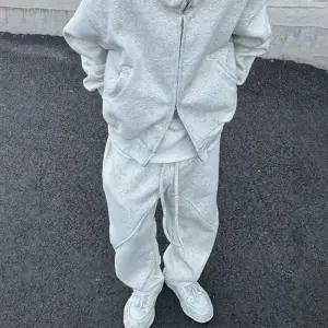 [아이에스이랩]기모 트레이닝 상하세트 후드집업 팬츠 세트 I4PM091