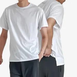 [아이에스이랩]오버핏 옆트임 레이어드 반팔티 I2TS077