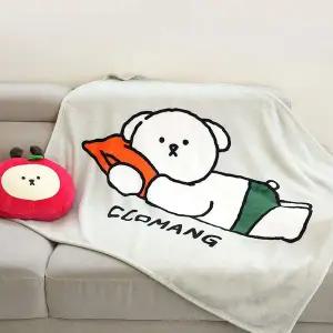 핑크풋 꼬망 담요 캐릭터 이불 무릎 담요 캠핑 이불 꼬망담요