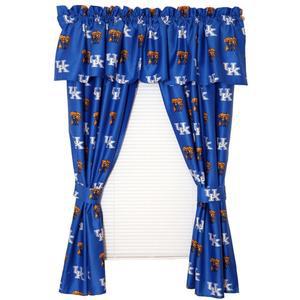 대학은 편안한 켄터키 와일드캣 커튼 패널 세트, 2개, 타이백 가로 42인치, 세로 63인치의 모든 것을 커버합니다