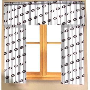 노스웨스트 NCAA 조지아 불독스 마스코트 창문 커튼 패널 - 2-36인치 x 48인치 세트