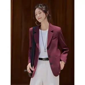 여자 캐주얼 정장 재킷 뒤 트임 코트 봄가을 상의 MF3