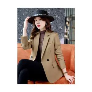 흰색 여친 테일러드 재킷 슬림핏 정장 코트 봄가을 상의 ST3