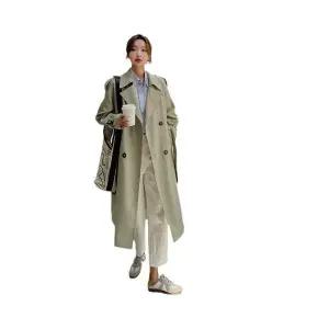 여친 롱 가을 재킷 트렌치코트 테일러드 루즈핏 20대 30대 ST3