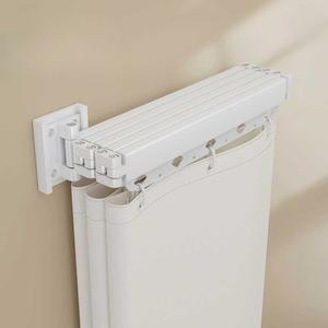 접이식 욕실 화이트프레임 샤워부스 파티션 커튼 무타공