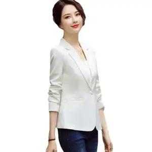 캐주얼 여친 검정 정장 재킷 자켓 슬림 스몰 봄가을 코트 긴팔 숏상의 BE3