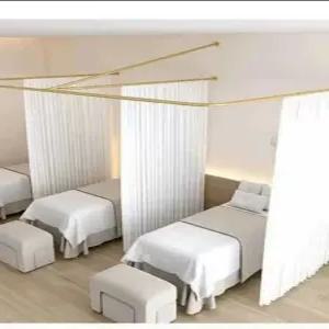 마사지샵 커튼레일브라켓 드레스룸 커튼봉 L형 U형