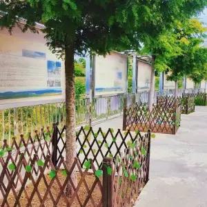 야외 가정용 울타리 담장 텃밭 정원 휴지통 카본 나무