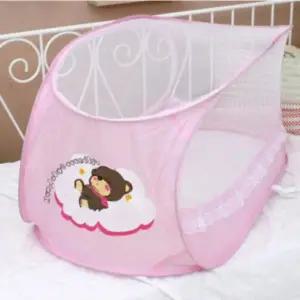 유아 모기장 원터치 사각 아기 텐트 침대 캐릭터 홈웨어