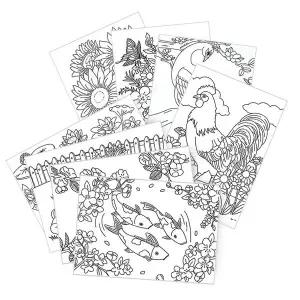 [셀러에이드]시니어 컬러링북 도안 색칠공부 어르신 어른 성인