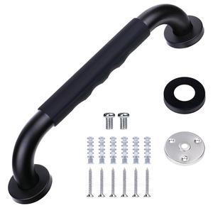 샤워용 그랩 바, 욕조용 15인치 노인용 샤워 핸들, 스테인리스 스틸 핸들 화장실 핸디캡 보조 욕실 Soft