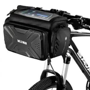 자전거 가방 수납 바구니형 하드백 파우치 대용량 핸들바