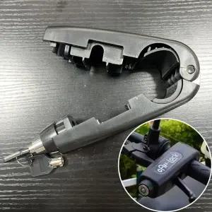 자전거 도난 방지 자물쇠 핸들 잠금 장치 손잡이락 오토바이