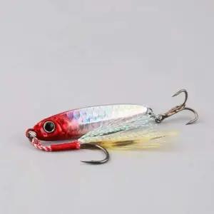 레인보우 어비늘 패턴 메탈지그 5p세트 낚시 지깅 케이스 낚시 훅