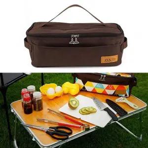 야외 캠핑 키친 파우치 가방 뒤집개 칼 국자 조리도구 국자 도구