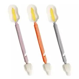 듀얼 더블폼 세척솔 3P 젖병 젖꼭지 텀블러 주방 세척 솔