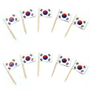 이쑤시개 태극기 10개입 꽂이 데코 태극기꽂이 케이크