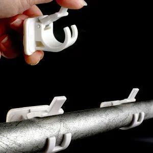 [알티피아]커튼봉 브라켓 2개입 홀더 접착식 압축봉 커튼 고정