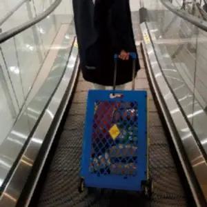 캐리어 여행용 쇼핑 폴더 특대 접이식 박스형 카트 핸드카