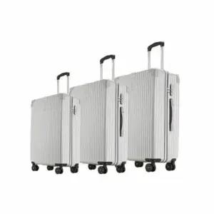 캐리어 여행용 3종 세트C (실버) (20/24/28형) 승무원캐리어