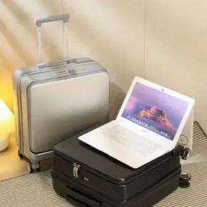 기내용 캐리어 레디백 하드케이스 오픈 가방 18in캐리어 앞면 바퀴