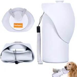 반려견 물병 반려동물용 실리콘 접이식 병 휴대용 정수기 야외 여행용 음료 산책용 고양이 컵