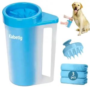 손잡이가 달린 카베틱 개 발 클리너 - 대형 및 초대형 품종 위한 세척기 컵