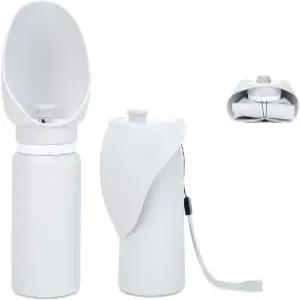 대형 반려견 물병 여행용 사이즈 누수 방지 휴대용 소프트 실리콘 접이식 보관 강아지 물 디스펜서(19온스