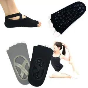 논슬립 토오픈 투밴드 필라테스 요가 양말