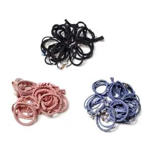 24종 머리띠 혼합 세트/ 데일리 헤어끈/ 기본 헤어끈