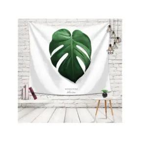 특대 몬스테라 패브릭 포스터 가림막 커튼 가리개 커텐 바란스 가림천 천포스터