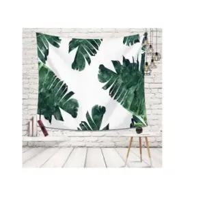 특대 잎사귀 패브릭 포스터 가림막 커튼 가리개 커텐 바란스 가림천 천포스터