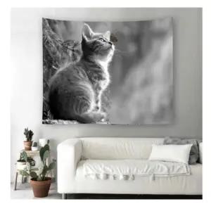 특대 아기냥이 패브릭 포스터 가림막 커튼 가리개 커텐 바란스 가림천 천포스터