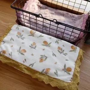 [JHP43SQU_51CW]패턴 레이스 장식 극세사 욕실 수건 타월 (29676292A)