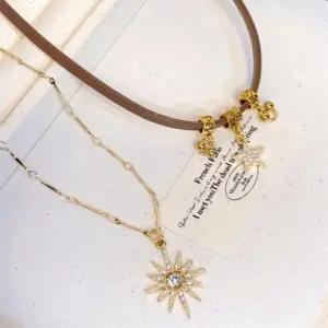 [무슈봉]샤이닝 듀얼 스타 목걸이