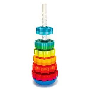 펫브레인토이 감각발달완구 스핀어게인 링끼우기 링쌓기 쌓기놀이