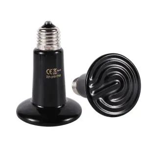 온열등 파충류 히팅조명  애완 동물 원적외선 세라믹 난방 램프 110V/220V 열 방출기 전구 25W 50W 75W 100